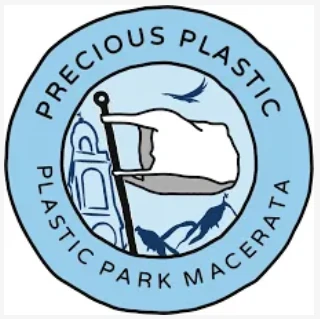 Logotipo de Precious Plastic Park Macerata, colaborador de economía circular y reciclaje de Precious Plastic Capi Spain.