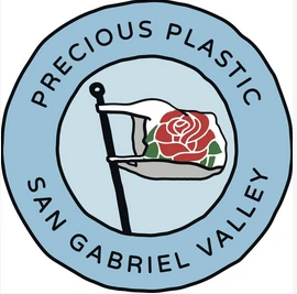 Logotipo de Precious Plastic SAN GABRIEL VALLEY, colaborador de economía circular y reciclaje de Precious Plastic Capi Spain.