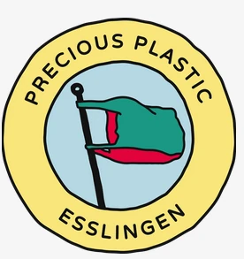 Logotipo de PRECIOUS PLASTIC ESSLINGEN, colaborador de economía circular y reciclaje de Precious Plastic Capi Spain.