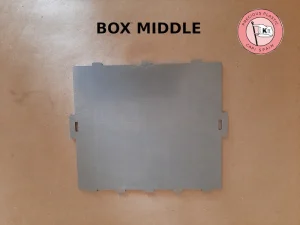 Carbon steel intermediate structural plate for the Precious Plastic shredder box assembly.