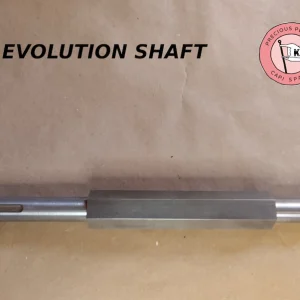 Eje hexagonal modificado Evolution Shaft de acero al carbono con chavetero mecanizado para trituradora Precious Plastic.